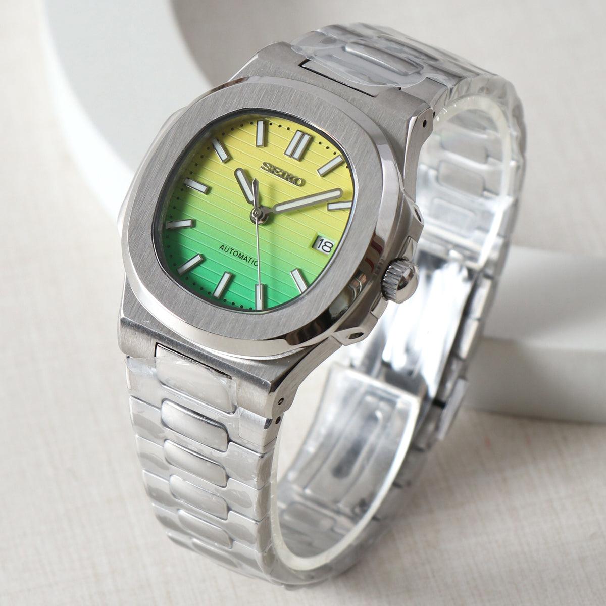 Seiko Nautilus MOD Yellow-Green Dial