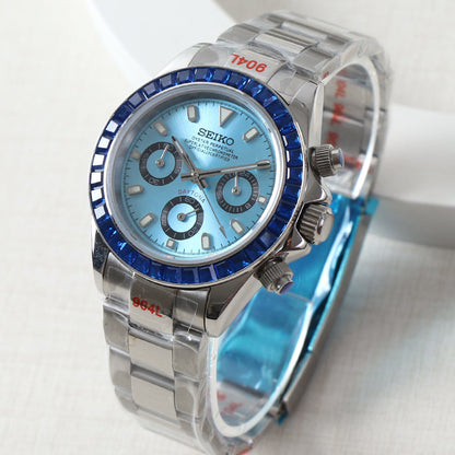 Seiko Daytona MOD Tiffany Dial Crystal