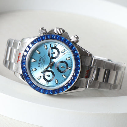 Seiko Daytona MOD Tiffany Dial Crystal