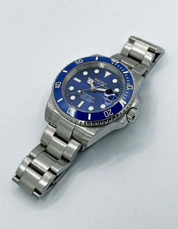 Seiko Submariner MOD Blue Dial