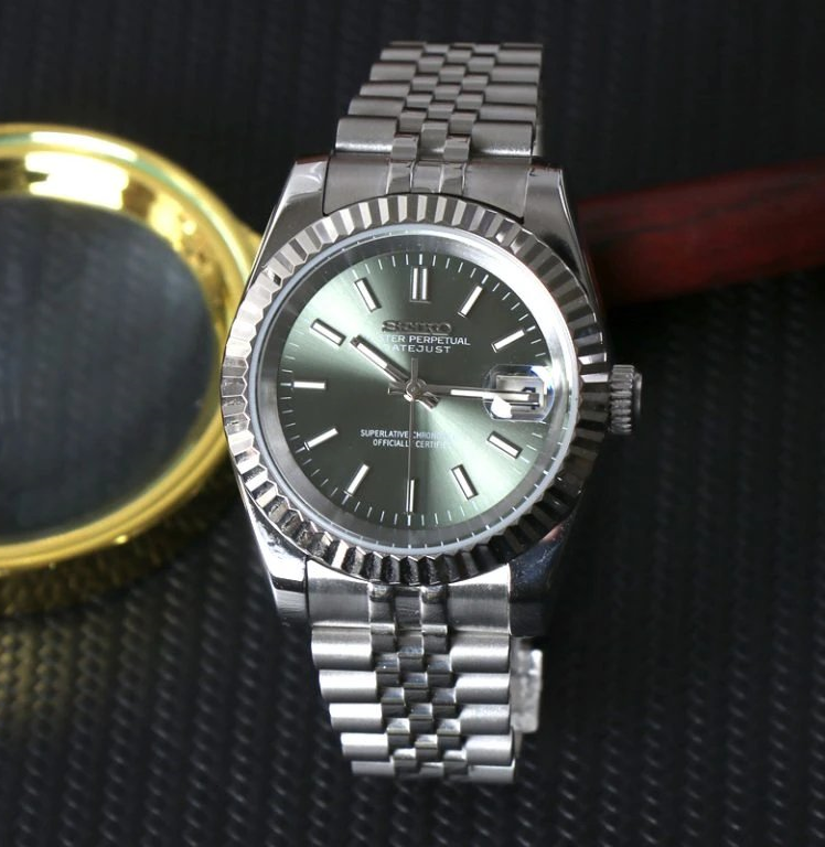 Seiko Datejust MOD Olive Dial