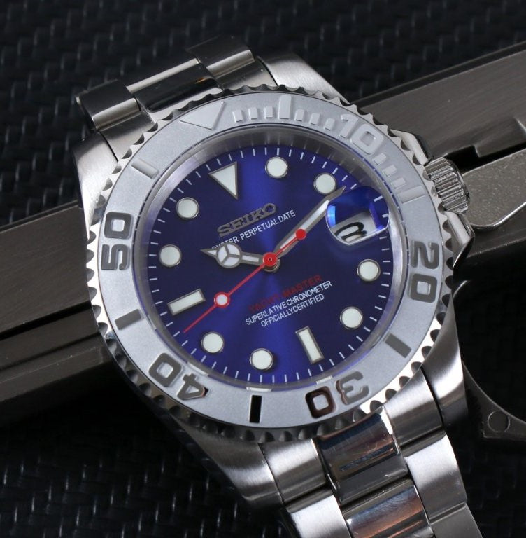 Seiko YachtMaster MOD Blue Dial