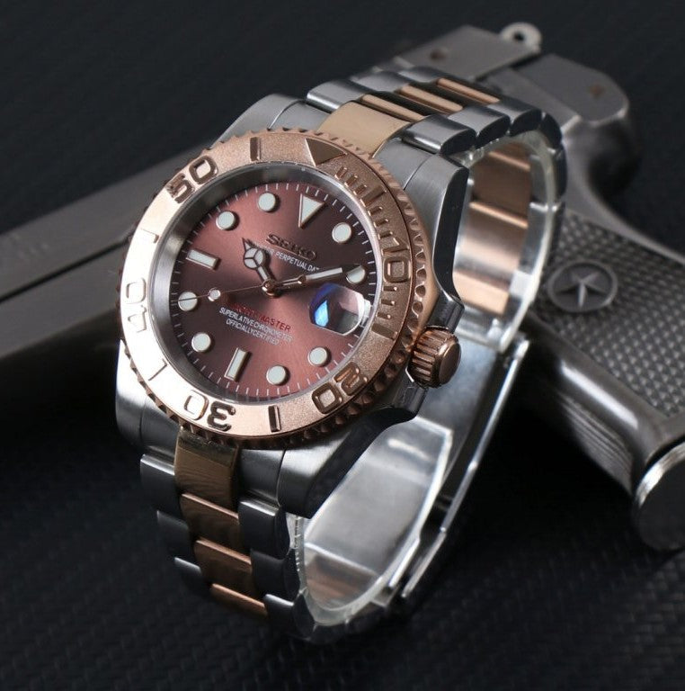 Seiko YachtMaster MOD Brown Dial