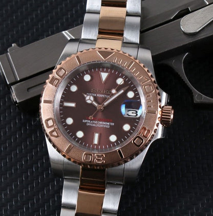 Seiko YachtMaster MOD Brown Dial