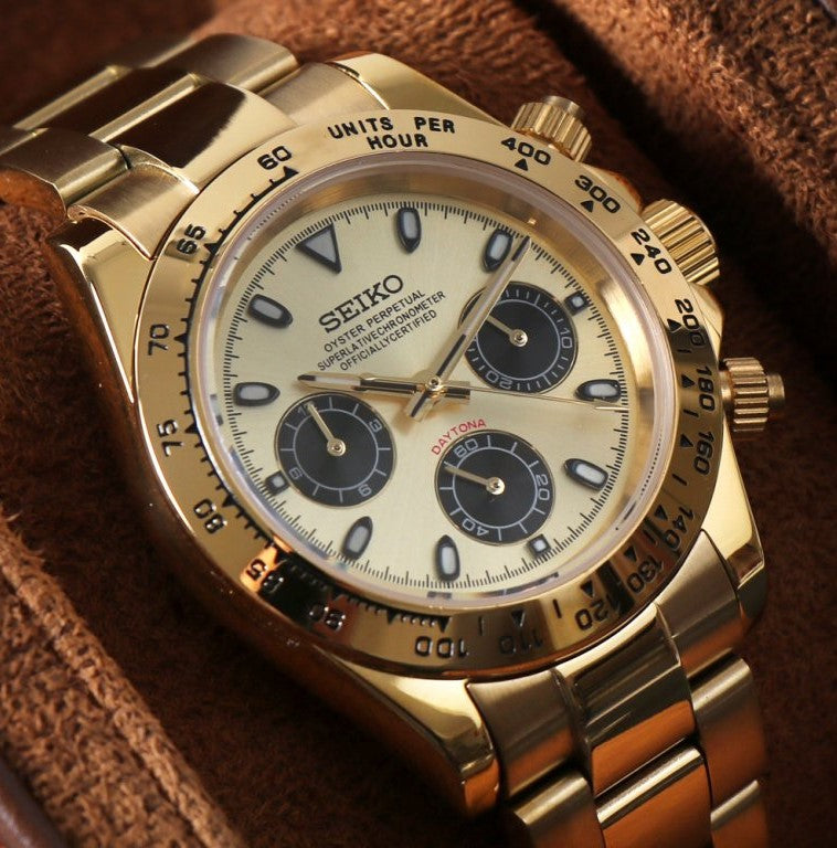 Seiko Daytona MOD Gold