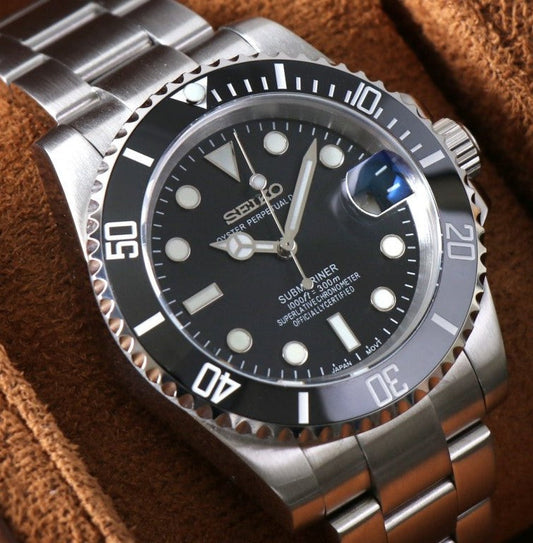 Seiko Submariner MOD Black Dial