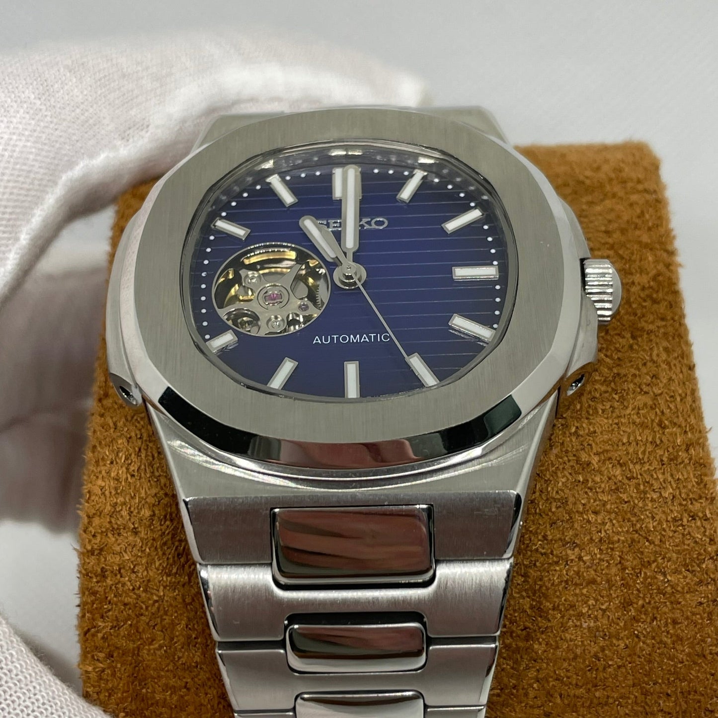 Seiko Nautilus MOD Dark Blue Dial Open Hearth