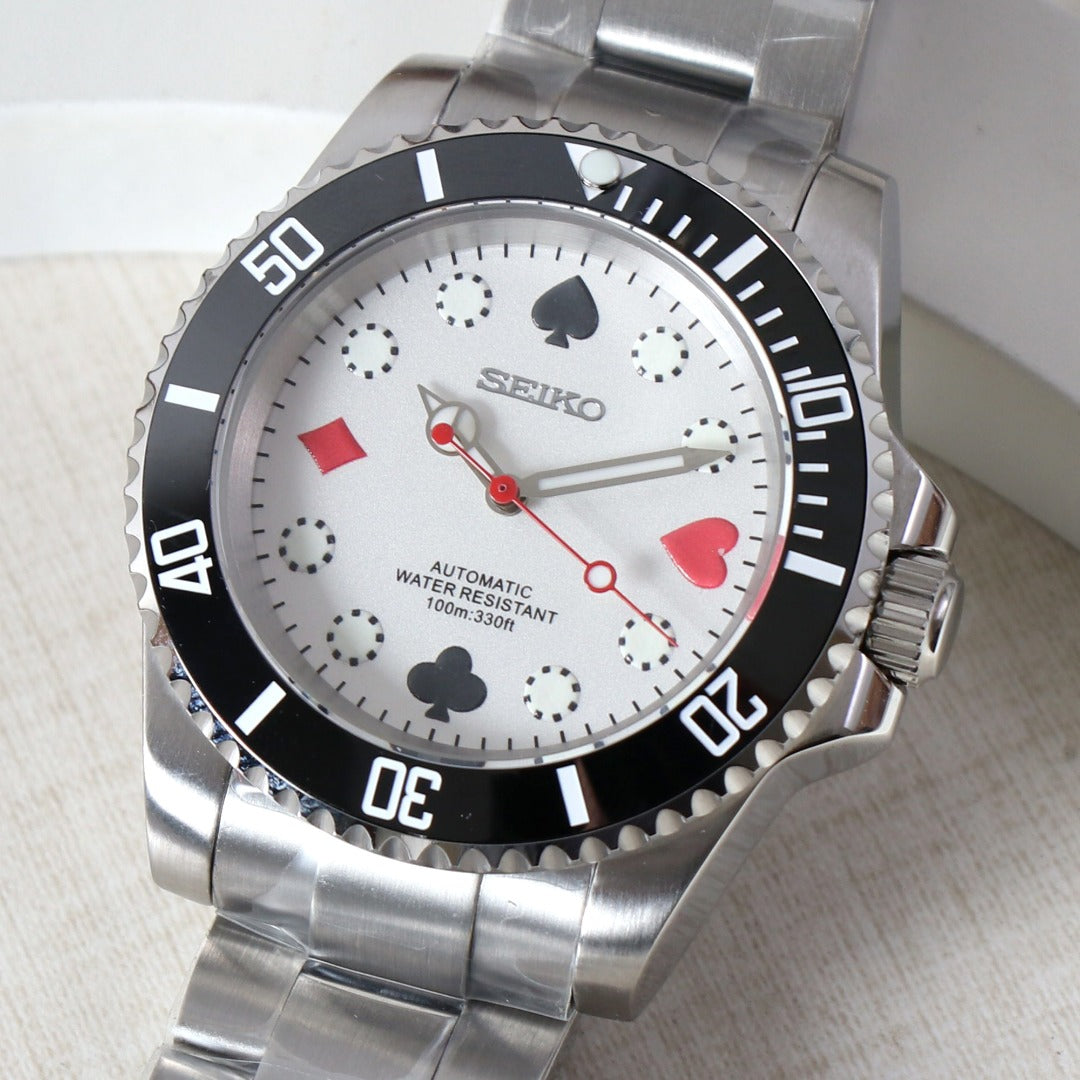 Seiko Submariner MOD White Joker