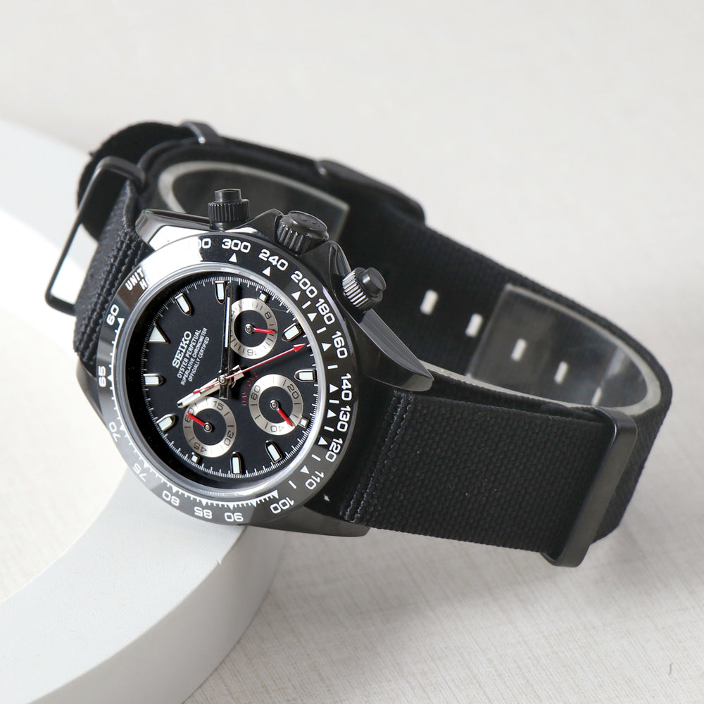 Seiko Daytona MOD Black in Black