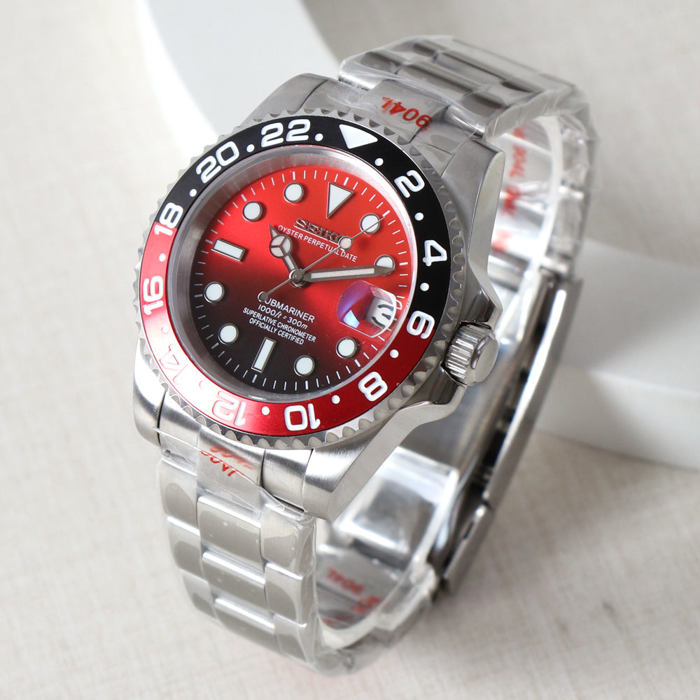 Seiko Submariner MOD Red Dial