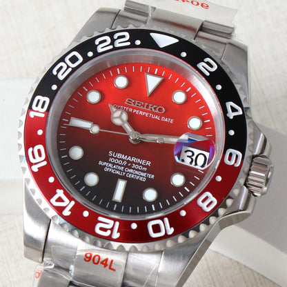 Seiko Submariner MOD Red Dial